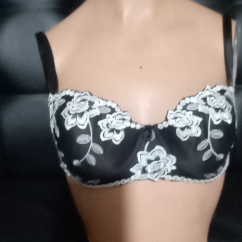 COPY -Victoria Secret Embroidery  Padded Support  Bra. 34C - Picture 2 of 3